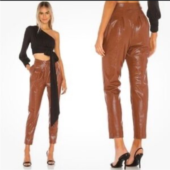 Camila Coelho Women’s Revolve Filomena Cognac NWT pants. Size medium. - Picture 4 of 9